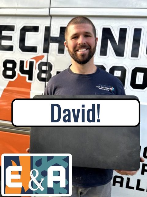 Personalized review request image with the customer's name on it